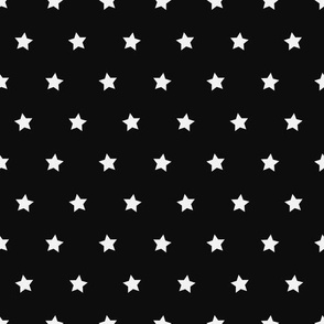 Black And White Stars Fabric, Wallpaper and Home Decor | Spoonflower