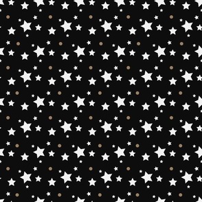 Black And White Stars Fabric, Wallpaper and Home Decor | Spoonflower