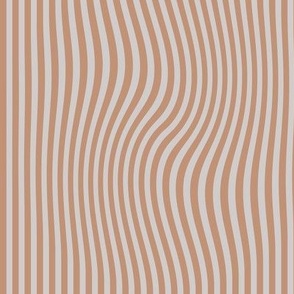 Groovy psychedelic twirl - seventies retro kaleidoscope inspired minimalist stripes design autumn beige sand gray neutral palette