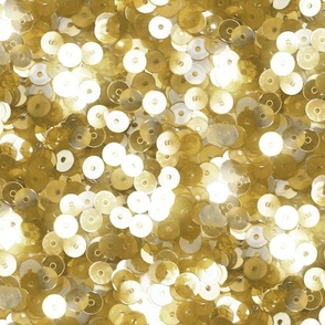 Glimmering Gold Snowflake Sequins