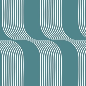 Reworked classic_calming wave stripes_teal_large scale