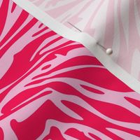 Zebra Swirls - Red and Pink