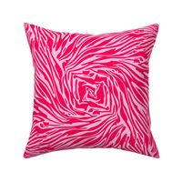 Zebra Swirls - Red and Pink