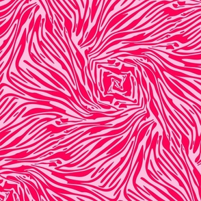 Zebra Swirls - Red and Pink