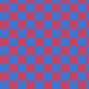 Traditional Cheecker - blue and red