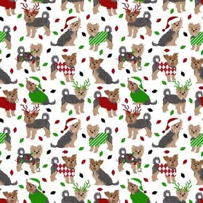 White Yorkie Fabric, Wallpaper and Home Decor | Spoonflower
