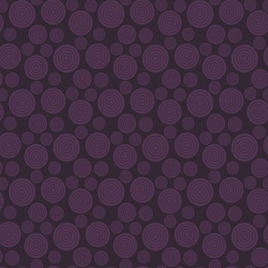 Dotted Vines Coordinate Plum