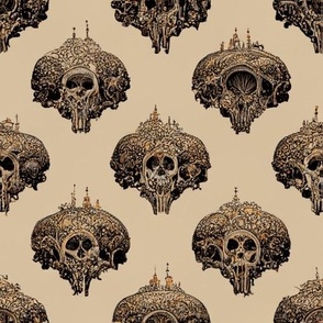 Floating Skulls