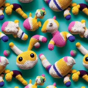 Crocheted toy animals 3