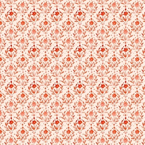 Fall Floral Damask Small