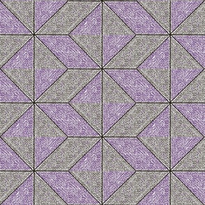 Geometric design in Purple