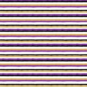 mini // painted stripe // purple, yellow, black, white