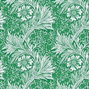 1887 William Morris "Willow Bough" - Notre Dame colors - White on Irish Green