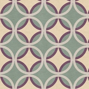 Retro boho mauve circle (small size)