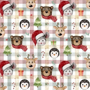 Christmas Friends//Gingham - Large