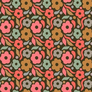 Funky Floral, Green