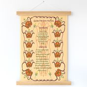 Recipe Wall Hanging American Arts and Crafts 