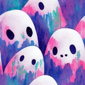 Watercolor Ghosties