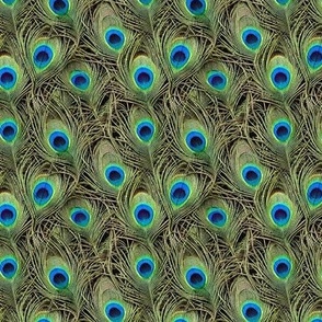 Seamless Tiling Peacock Fabric, Realistic