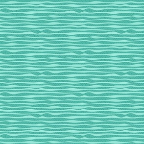 Stripes or waves in teal turquoise 5,5 inch