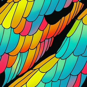 Gradient Parrot Wings