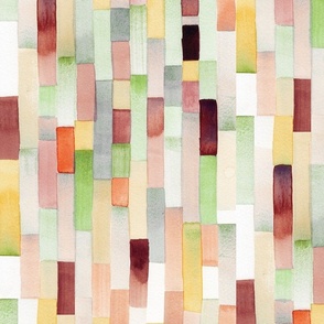 Modern Watercolour Stripe – Fall – 1-inch (L)
