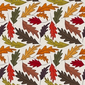 Fall Leaves Tea Towel Fabric