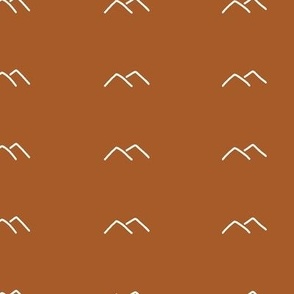 Minimal Mountain Peaks x Rust