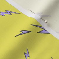 Punky Lightning Bolts Yellow Purple