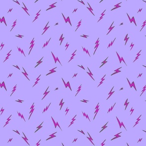 Punky Lightning Bolts Lavender Pink