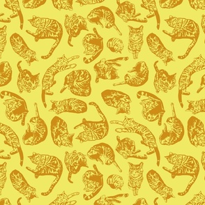 Punk Rock Pussy Toile Puzzle Yellows