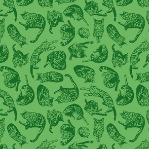 Punk Rock Pussy Toile Puzzle Greens