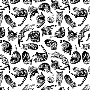 Punk Rock Pussy Toile Puzzle BW