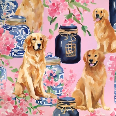 https://garden.spoonflower.com/c/13729330/p/f/l/BaVRoTrF56DYjzjK5Os6Bnf3gW0sTDrG8p0ZRZw1dYqrC4wMLatK/Golden%20Retrievers%20and%20chinoiserie%20jars%20on%20pink.jpg