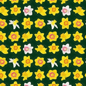 Colorful Large Daff Repeat Green
