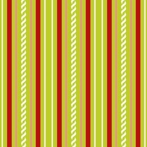 Amaryllis Stripe - Chartreuse Small