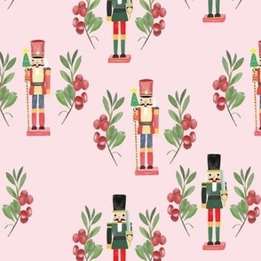 Nutcrackers on Pink