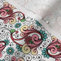 Floral Paisley Swirls