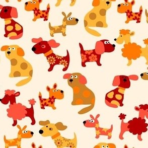 249 Fun Dogs orange
