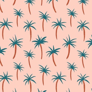 Palms in pink Small