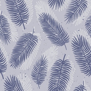 Palm leaves with silhouette | Tropical Fantasy Collection