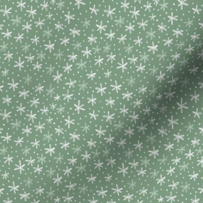 Doodle Stars in Green