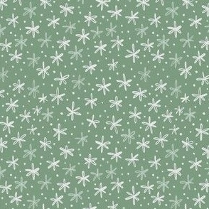 Doodle Stars in Green