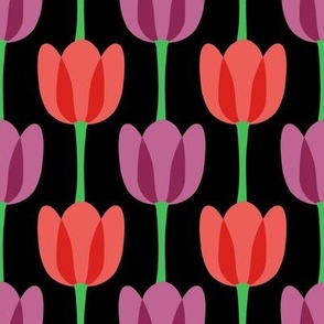Nighttime Tulips in Bloom - Medium