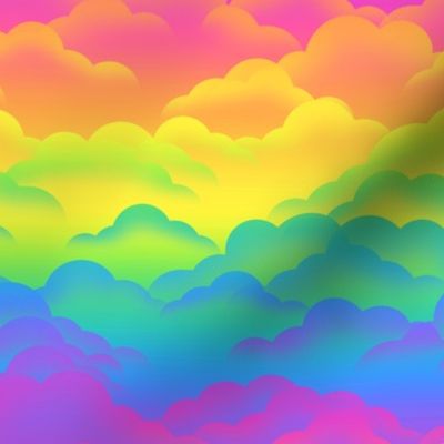90s rainbow clouds small