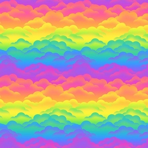 90s rainbow clouds small