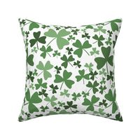 Shamrock Monochromatic Petal Solid Color Kelly Green On White