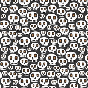 Day Of The Dead - Halloween Skulls Black Small Scale