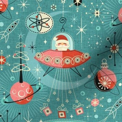 Atomic Santas in Space - Med Scale