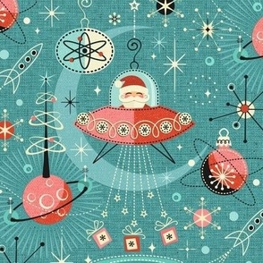 Atomic Santas in Space - Med Scale